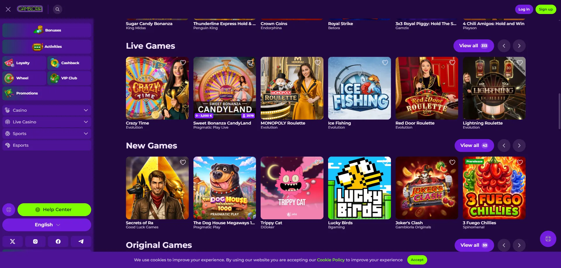 Gambloria Live Casino – Blackjack, Roulette und Baccarat mit echten Dealern